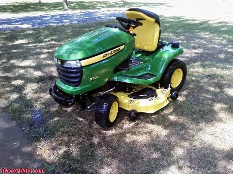 john deere x 320 specs