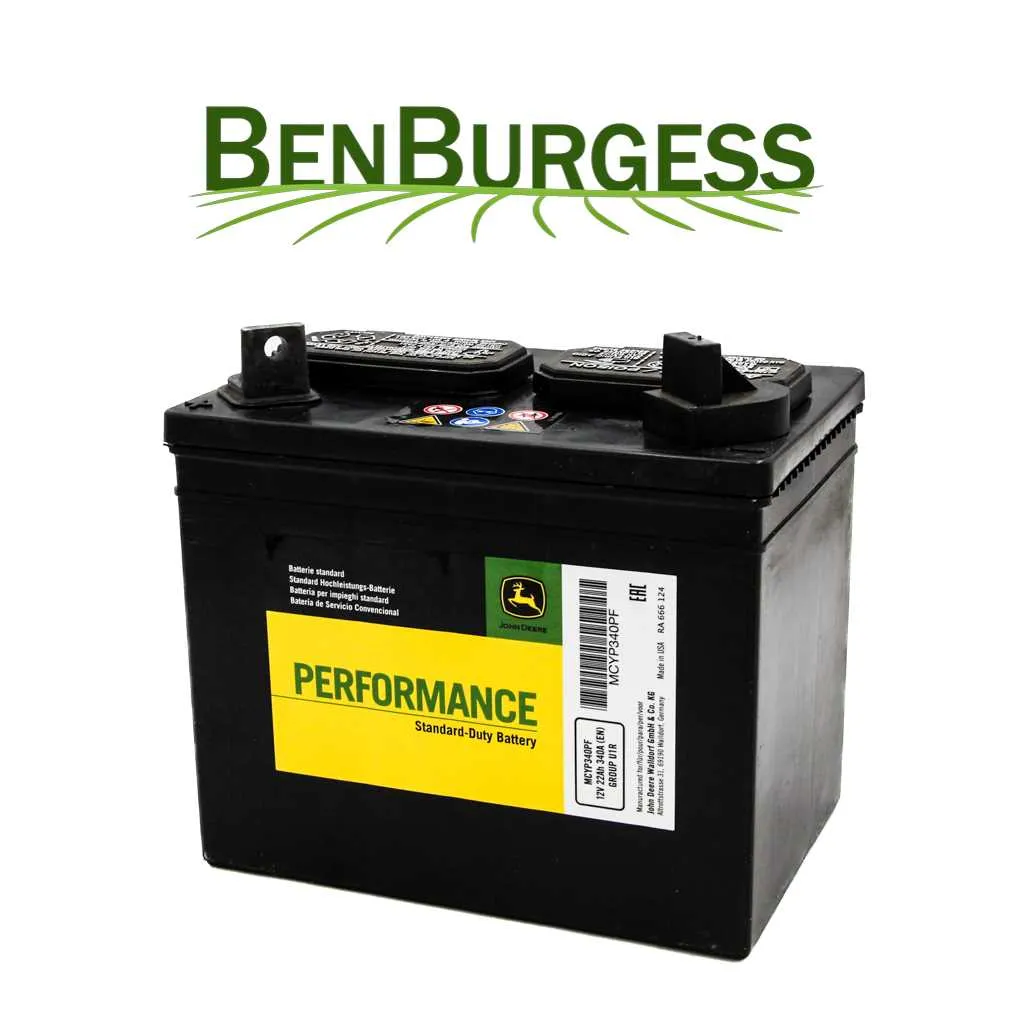 john deere x324 battery cca specs