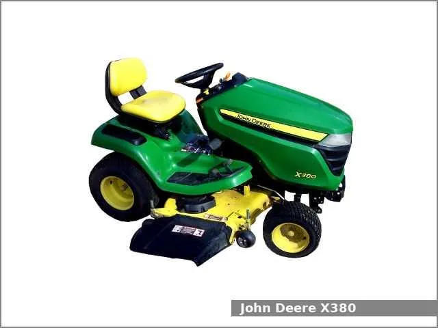 john deere x380 specs