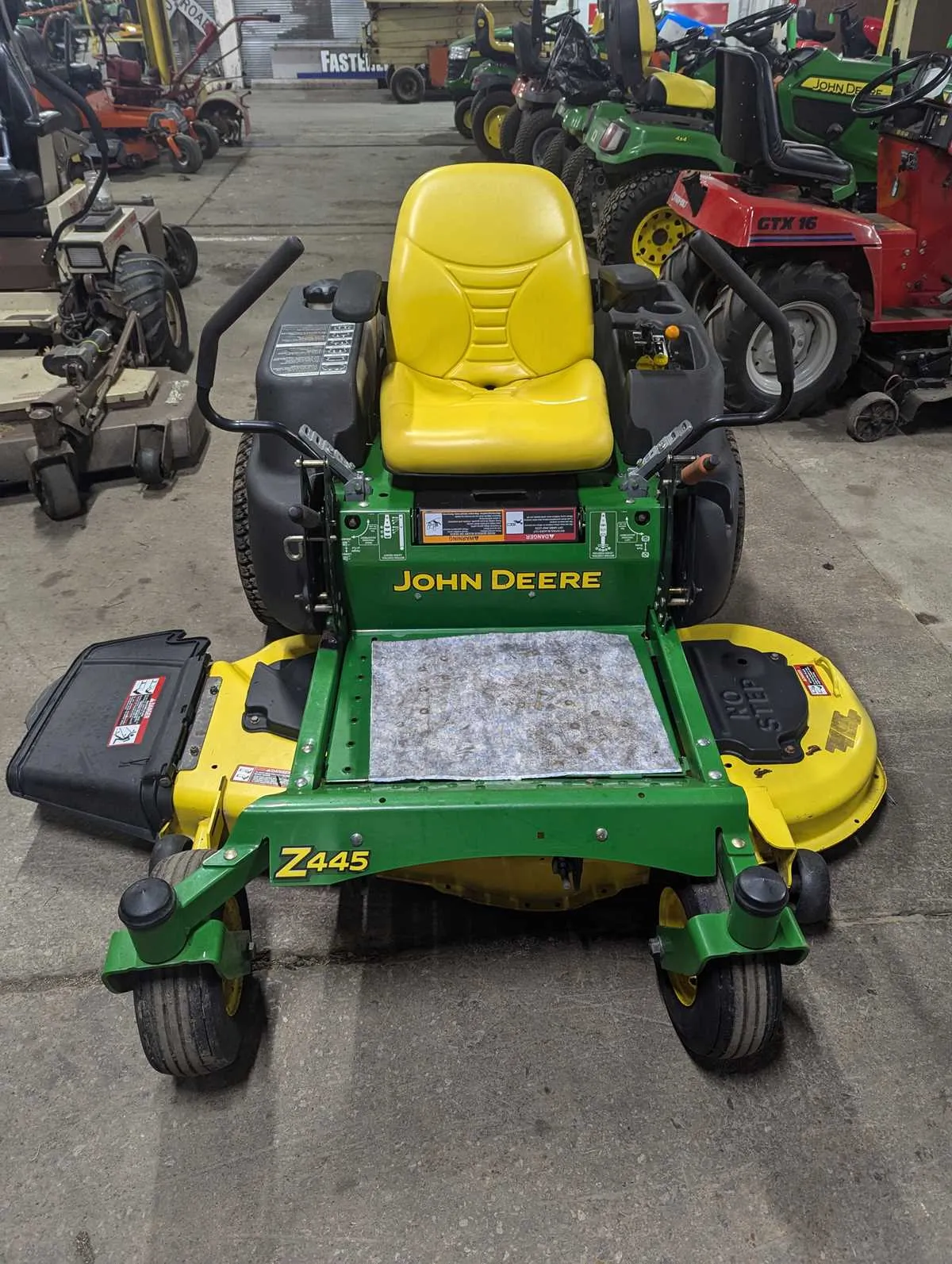 john deere z445 kawasaki engine spec