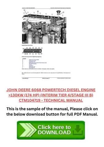 john deere model m80 engine torque specs