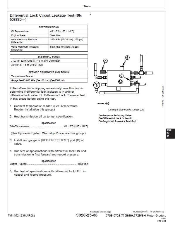 john deere 670b motor grader specs