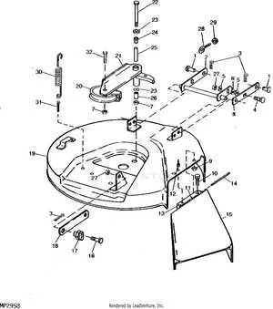 john deere r72 riding mower deck specs