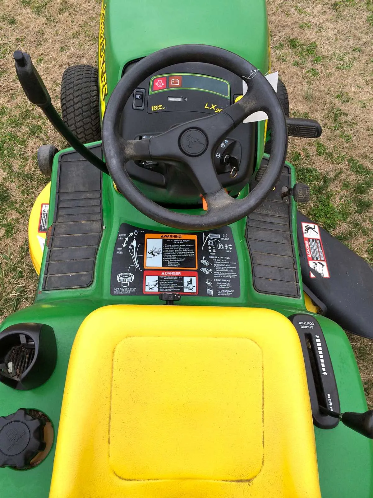 lx266 john deere compression spec