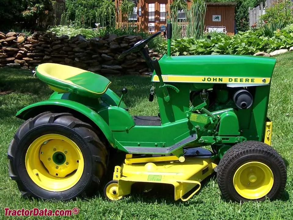 john deere 110 lawn mower specs