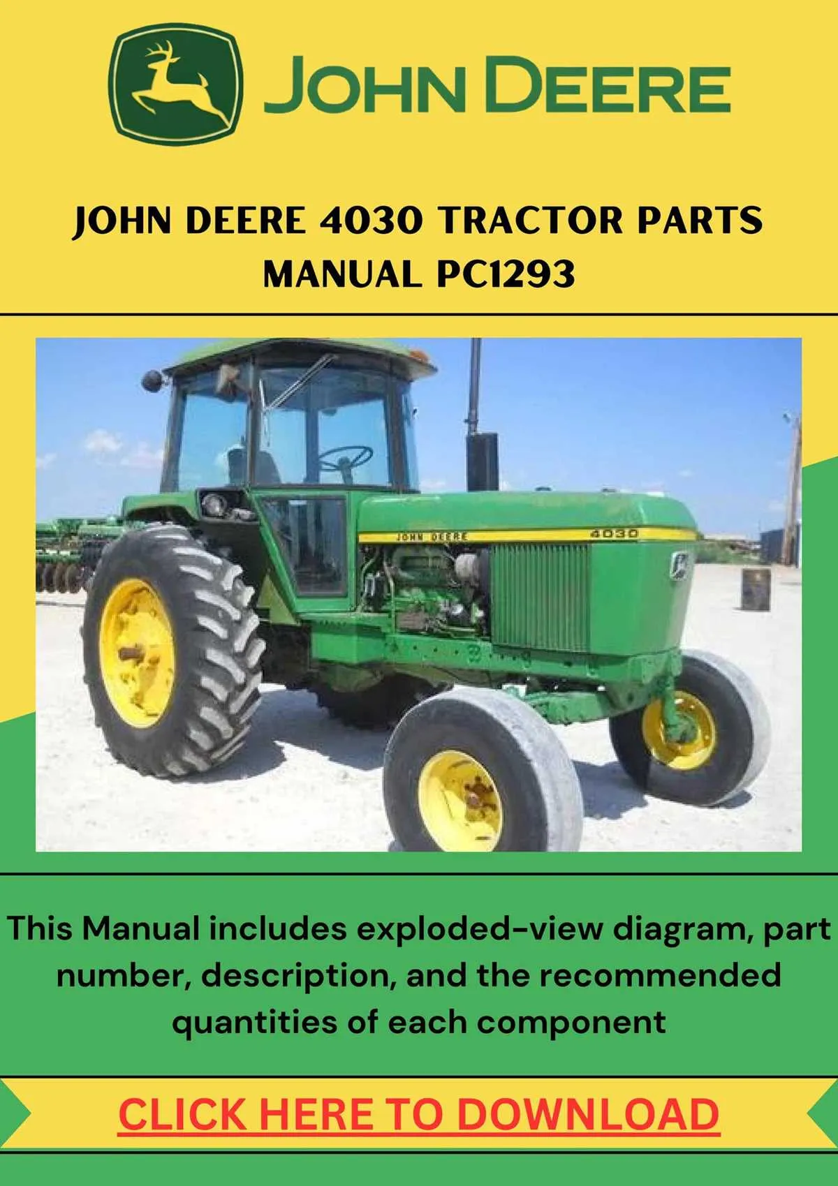 4030 john deere tractor specs