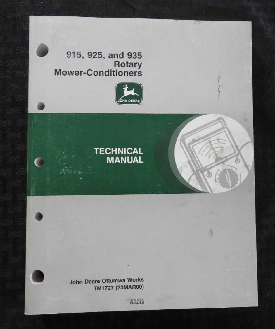 john deere 925 moco specs