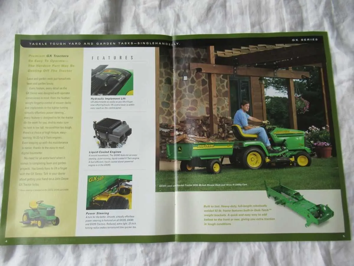 john deere gx355 specs
