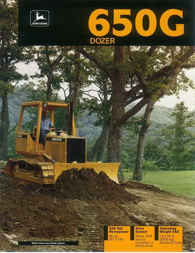 john deere 650g bulldozer specs