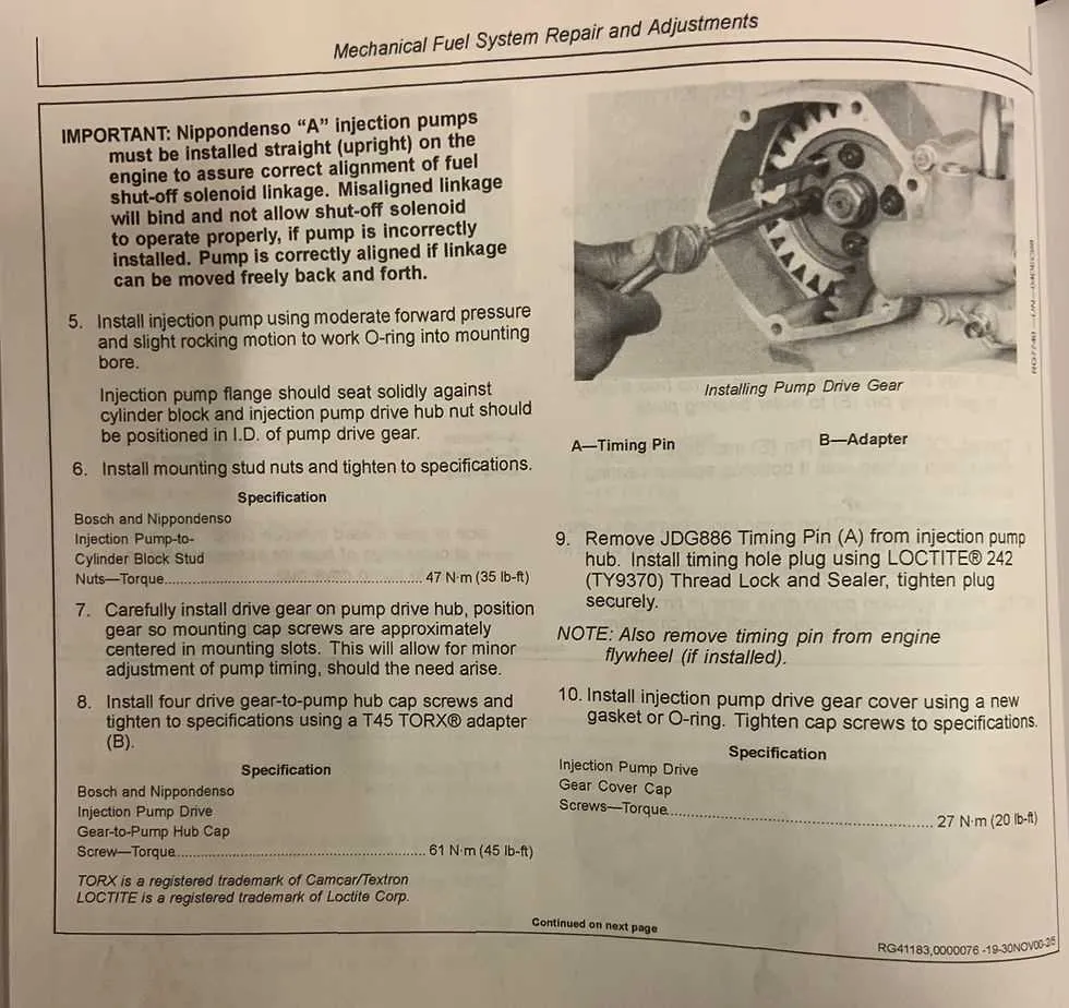 john deere 7810 torque specs