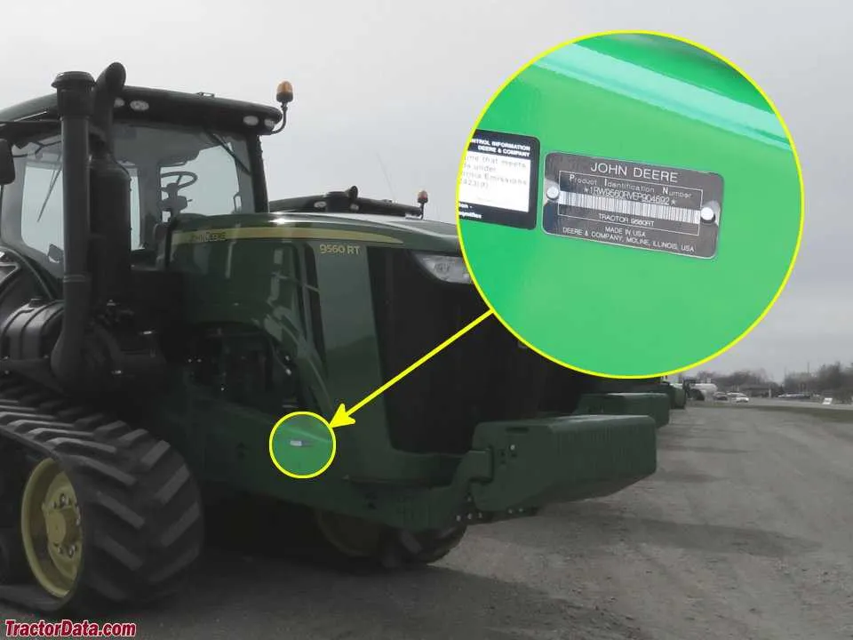 john deere 9560rt tractor specs