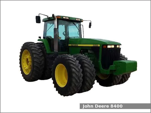 tractor data 8400 john deere specs