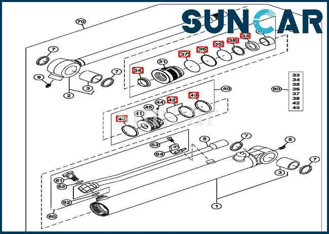 john deere hydraulic cylinder specs