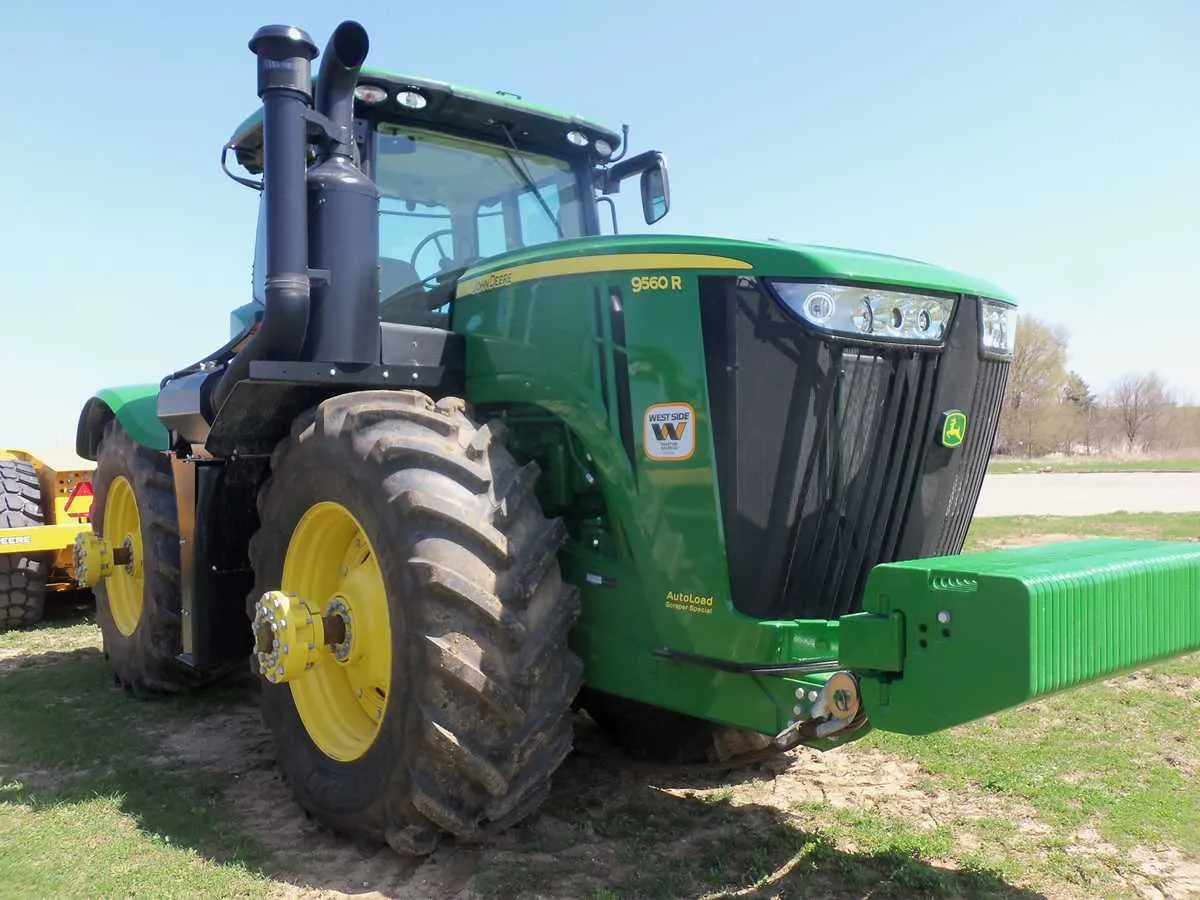 john deere 9510r scraper special specs