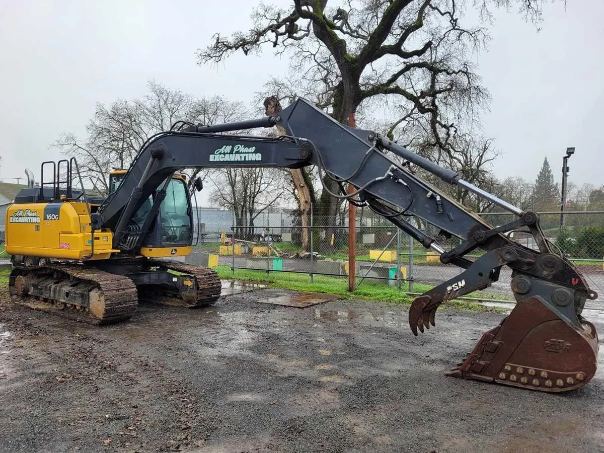 john deere 160d excavator specs