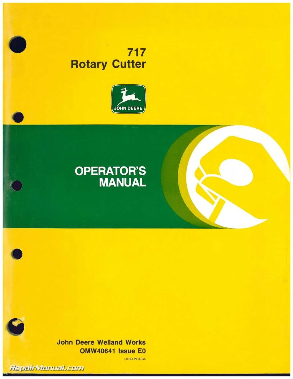 john deere 717 brush hog specs