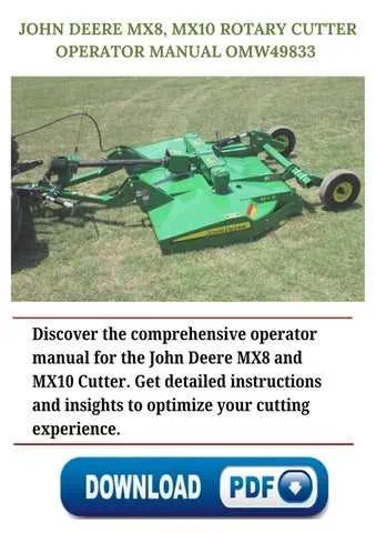 john deere mx8 rotary cutter specs